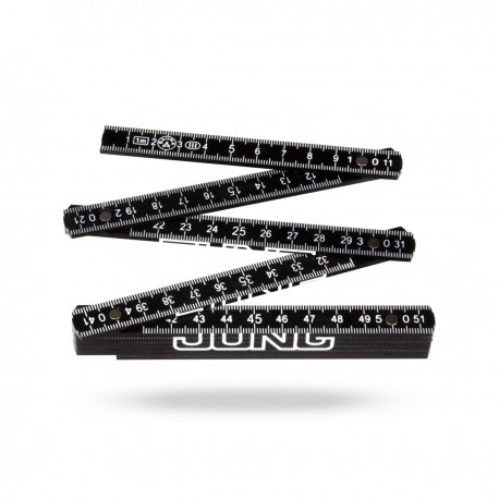 Zollstock 1m, schwarz (1 Stück)