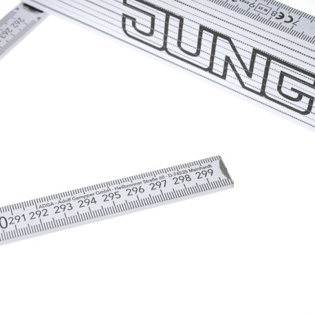 Zollstock 3m, weiß (1 Stück)